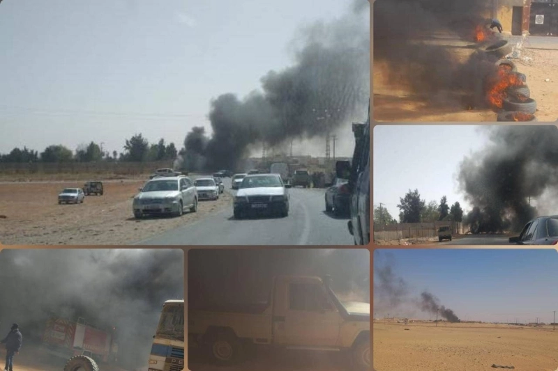 Le feu et les flammes se voient de loin à Tindouf