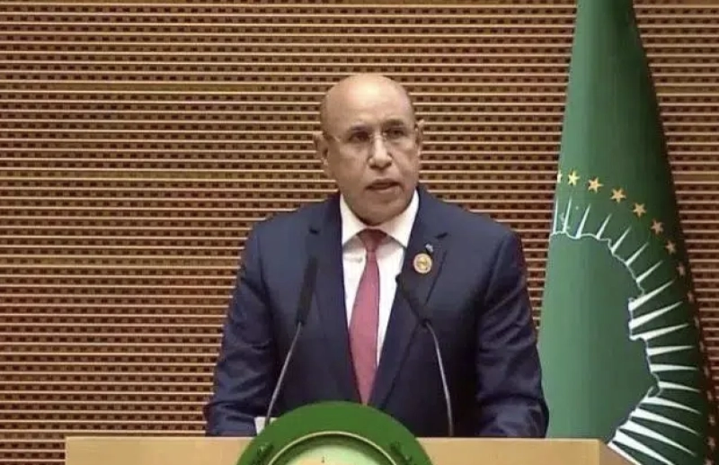 Mohamed Ould Ghazouani, président de l'UA