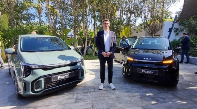 Cédric Veau, directeur général de KIA Maroc lors du lancement de la nouvelle Kia Picanto le 20 février 2024 à Casablanca.