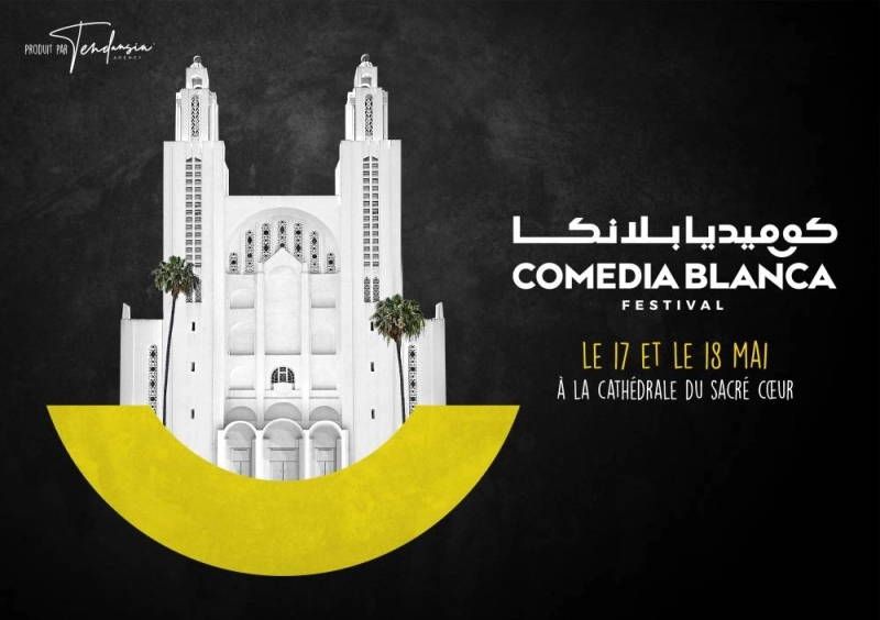 Le Festival Comediablanca aura lieu du 17 et 18 Mai 2024 à l'église Sacré Coeur de Casablanca.