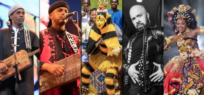 Le concert d'ouverture mêlera mêlant les genres Gnaoua, Batucada brésilienne, Flamenco espagnol et Zaouli de Côte d'Ivoire.