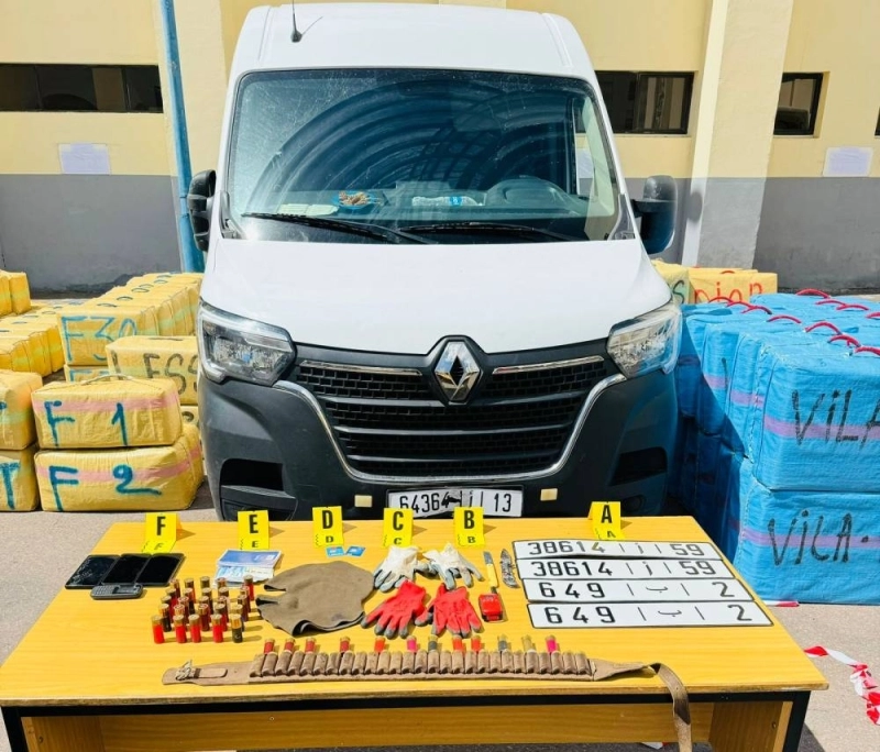Drogue, armes à feu, provisions et vihécules saisis lors de cette opération