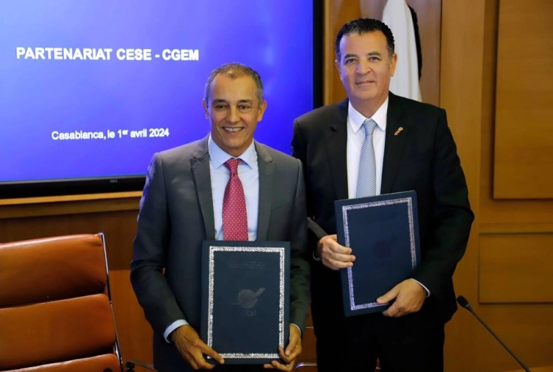 Ahmed Reda Chami, président du CESE et Chakib Alj, président de la CGEM