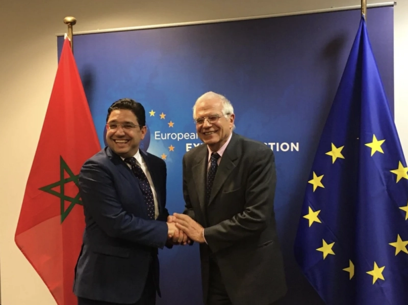 Nasser Bourita avec Josep Borell.