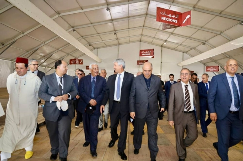 Le Ministre de l'agriculture visite le chantier du SIAM pour s’enquérir de l’état d’avancement des travaux d’aménagement.