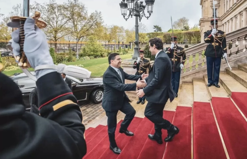 Le ministre des Affaires étrangères français reçoit son homologue marocain