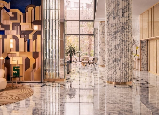 Le Lobby du Royal Mansour Casablanca.