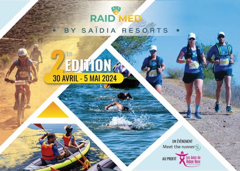 Le Raid Med By Saïdia Resorts se tiendra du 30 avril au 5 mai 2024.