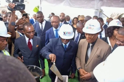 Le ministre camerounais des Relations extérieures, Lejeune Mbella Mbella au lancement officiel des travaux de construction du Centre de transformation digitale du ministère chargé des Relations extérieures (CTDM-MINREX).
