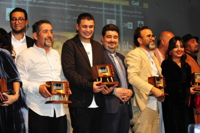 Les artistes primés au Festival Meknès de la fiction TV 2024.