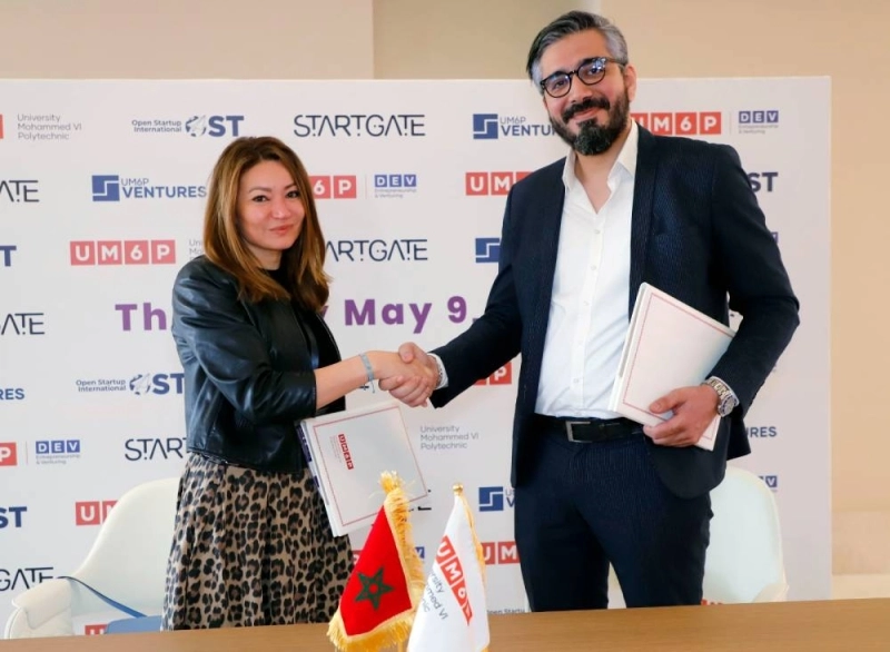 Houda Ghozzi, Président d’Open Startup International(OSTI) et Yassine Laghzioui, Directeur UM6P Ventures.
