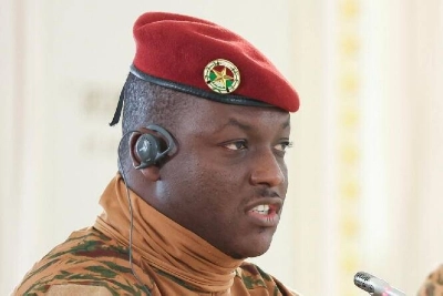 Le président de transition du Burkina Faso, le capitaine Ibrahim Traoré