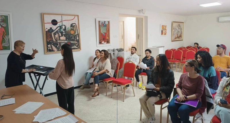 Atelier international de chant choral à l'Ambassade de Côte d'Ivoire à Rabat.
