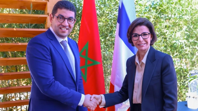 Mehdi Bensaid et Rachida Dati en France.