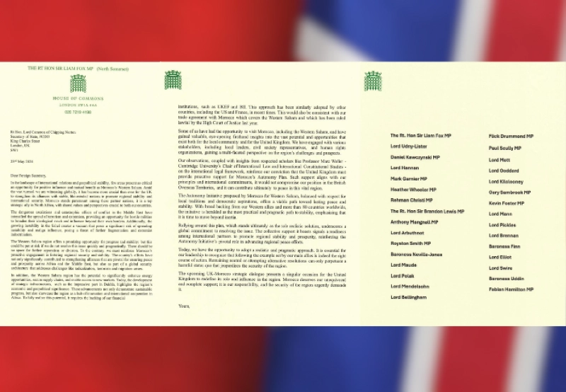 30 MPS DEMANDENT AU FOREIGN OFFICE DE SOUTENIR L'INITIATIVE MAROCAINE