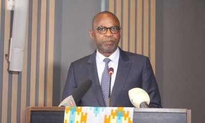 Le ministre ivoirien de l'Emploi et de la Protection sociale, Adama Kamara
