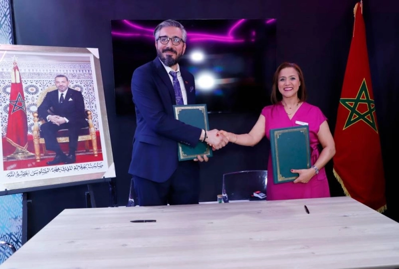 Nadia Rahim, directrice marketing et communication de inwi et Yassine Laghzaoui, directeur général de UM6P Ventures.