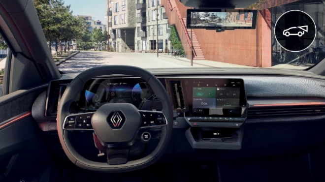 A l'intérieur, on retrouve l’OpenR, la nouvelle interface multimédia hautement technologique de la Megane E-Tech