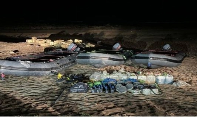 La drogue devrait être acheminée à l'étranger par voie maritime