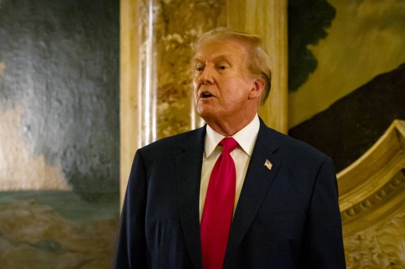 Donald Trump dans sa propriété de Mara Lago le 5 mai. Photo AFP.