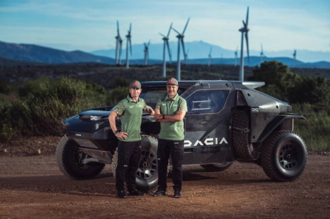 Essais Dacia Sandrider Au Chateau De Lastours_Equipage Nasser Al-Attiyah & Edouard Boulanger.