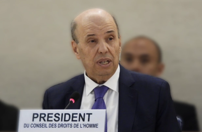 Omar Zniber, Président du Conseil des droits de l'Homme (CDH) des Nations unies