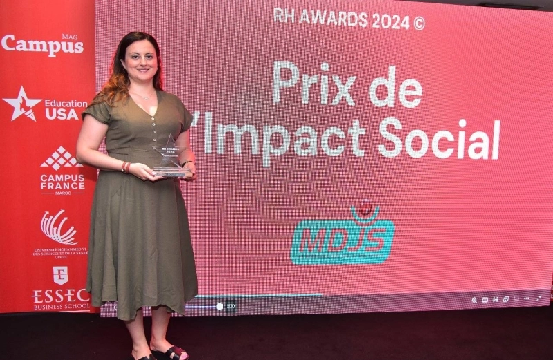 La MDJS remporte le Prix de l'Impact Social aux RH AWARDS 2024 organisés par Campus Mag.