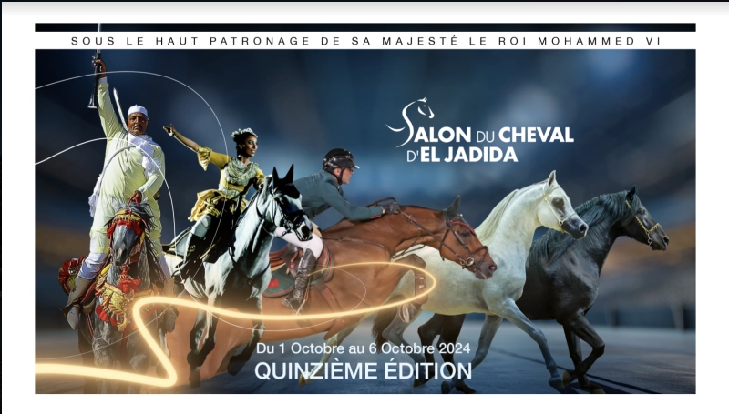 La 14e édition du Salon du Cheval se tiendra à El Jadida se tiendra du 1er au 06 octobre 2024.