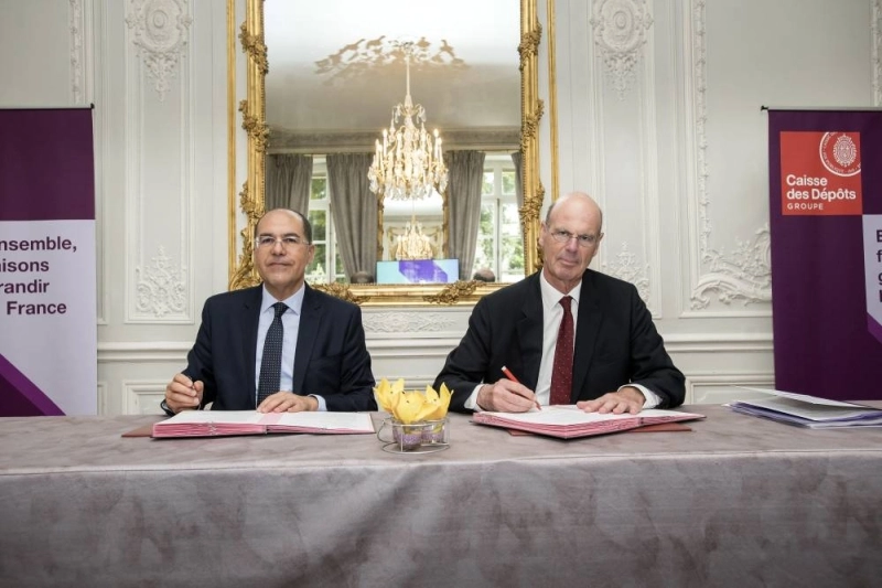 Khalid Safir, Directeur Général de la CDG et Eric Lombard, directeur général de la CDC.