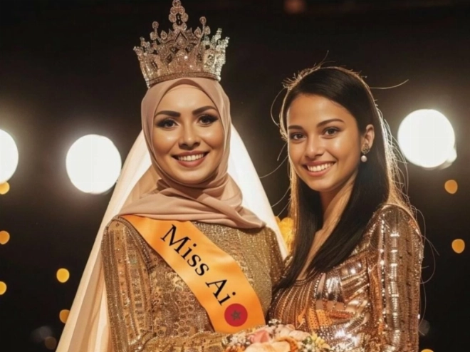 L'influenceuse lA marocaine Kenza Layli élue Miss IA du monde