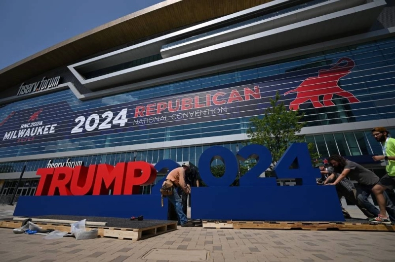 Tout est prêt pour Trump à la convention républicaine (Photo AFP)