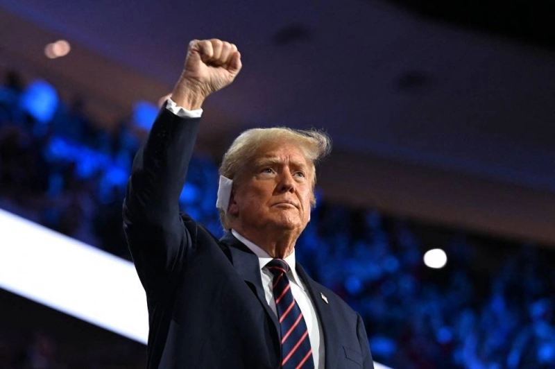 Donald Trump à la convention républicaine. (Photo AFP)