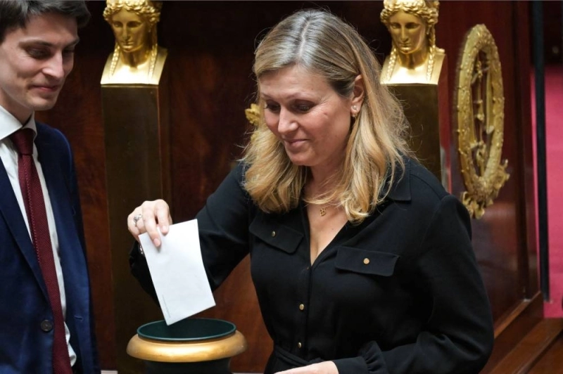 Yaël Braun-Pivet a voté (Photo AFP)