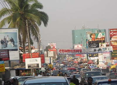 Les rues d'Accra, capitale du Ghana