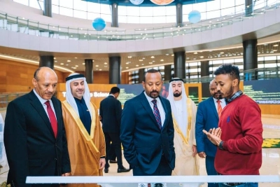 Le Premier ministre éthiopien, Abiy Ahmed lors du lancement du programme « 5 millions de codeurs éthiopiens ».