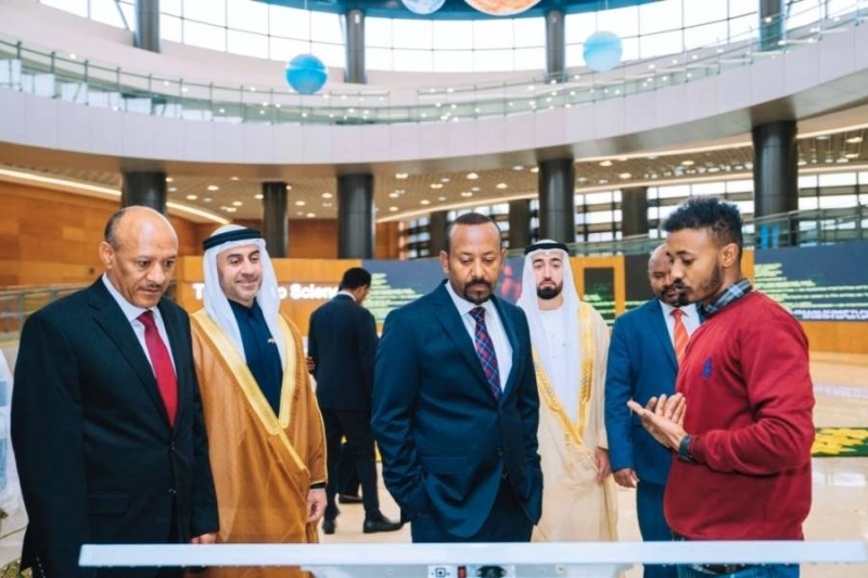 Le Premier ministre éthiopien, Abiy Ahmed lors du lancement du programme « 5 millions de codeurs éthiopiens ».