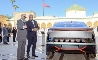 Présentation à SM le Roi Mohammed VI de la première voiture marocaine à hydrogène