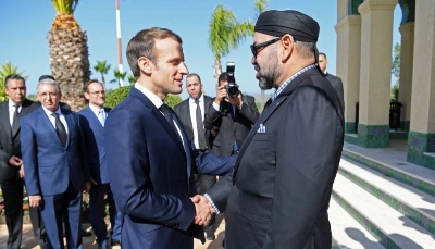 Ph. Archives - AFP - Le Roi Mohammed VI et le Président Emmanuel Macron