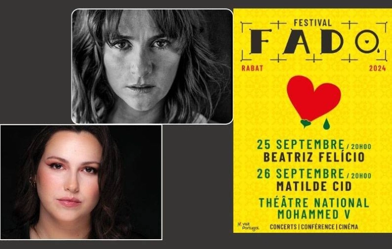 La 7ème édition du Fado Festival accueilera Beatriz Felício et Matilde Cid au Théâtre Mohamed V à Rabat du 25 au 26 septembre 2024.