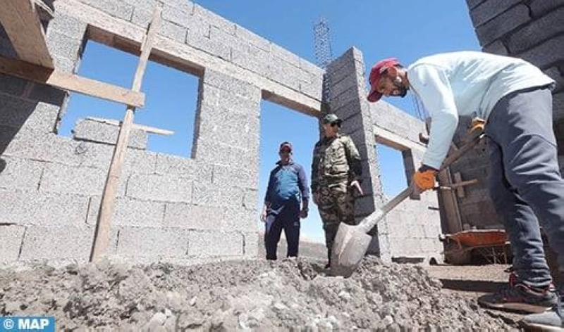 La reconstruction des zones sinistrées, sur les chapeaux de roues