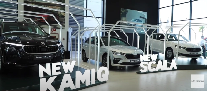 Lancement au showroom de Skoda des nouveaux modèles Kamiq, Fabia et Hatchback Scala