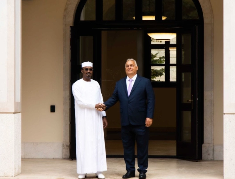 Le Président de la République du Tchad, Mahamat Idriss Déby Itno et le Premier ministre Viktor Orbán