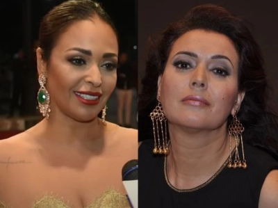 La star égyptienne Dalia El Beheri et l'actrice marocaine Saâdia Ladib.