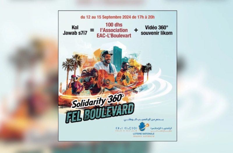 «Solidarity 360° Fel L’Boulervard» de la Loterie Nationale en faveur de la promotion de l’art et la culture au Maroc.