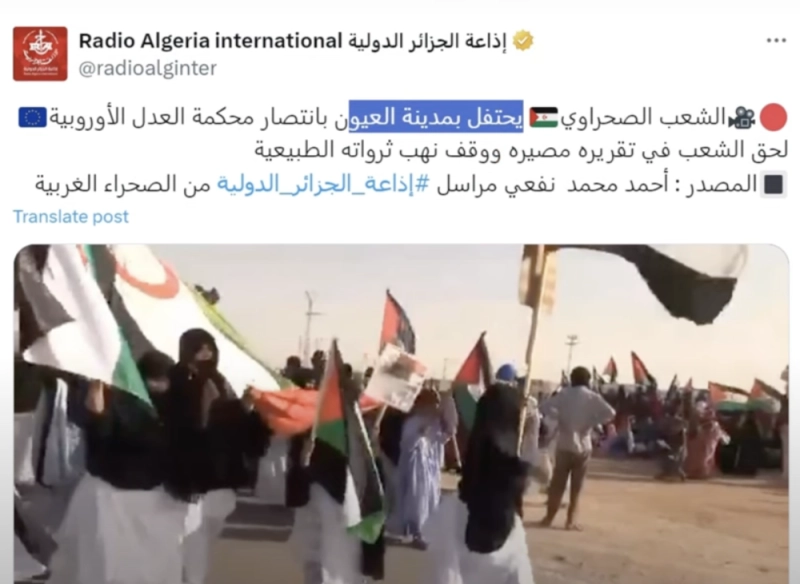 Ils manifestent dans les camps de Tindouf mais veulent faire croire qu'ils sont à Laayoune.