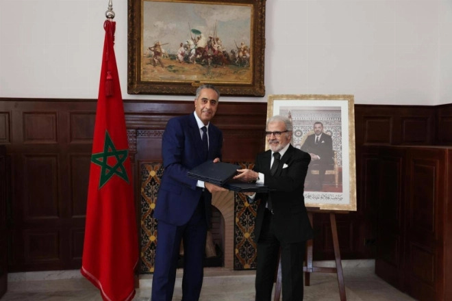 Abdellatif Hammouchi DG de la sûreté national et Abdellatif Jouahri Wali de Bank Al Maghrib
