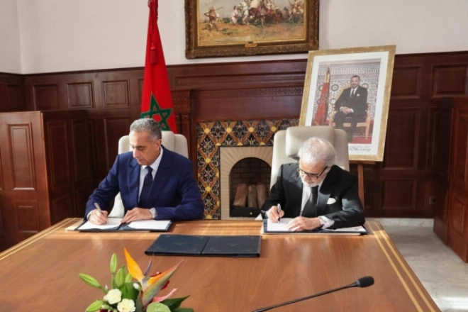 Abdellatif Hammouchi DG de la sûreté national et Abdellatif Jouahri Wali de Bank Al Maghrib