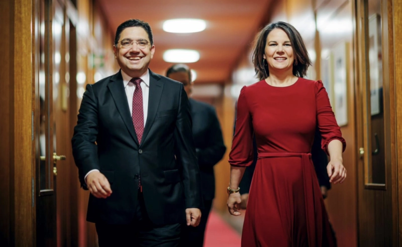 Nasser Bourita et la ministre des Affaires Etrangères d’Allemagne, Annalena Baerbock, olors d'une rencontre officielle à Berlin en juillet 2023