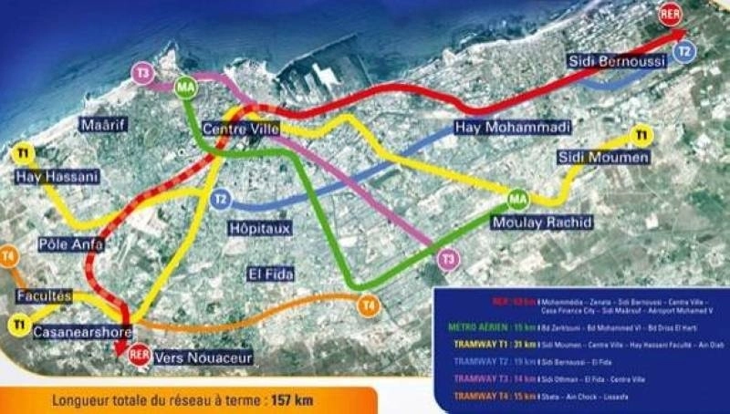 Casablanca se dotera d'un RER d'ici 2030.