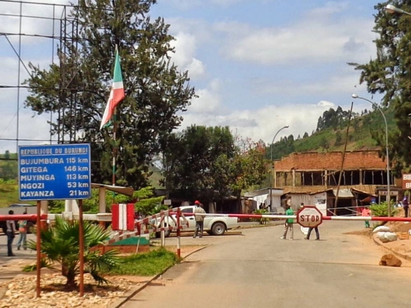 Frontière entre le Burundi et le Rwanda